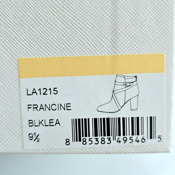 NEW L'AGENCE Francine Elegant Pointed Toe Black Ankle Boots 9.5